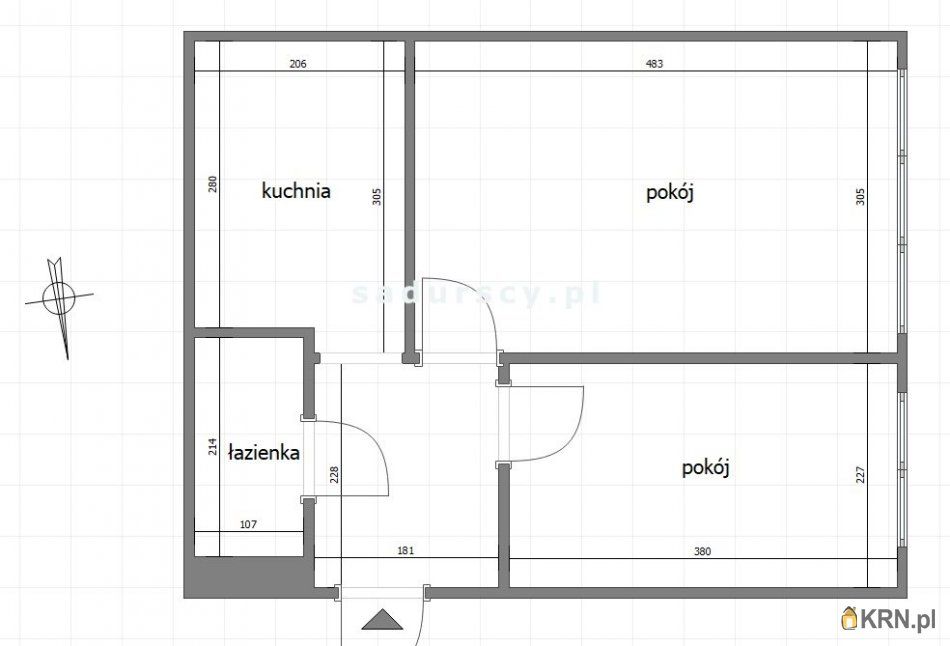 Kraków - Pokoju - 37.00m2 - 