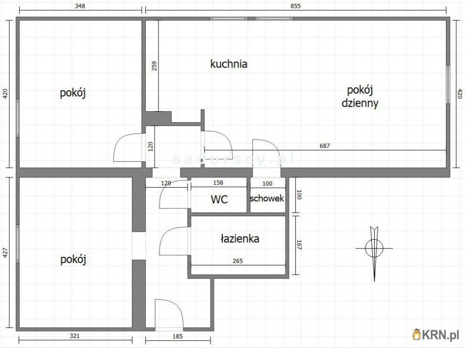 Kraków - Młodości - 65.90m2 - 