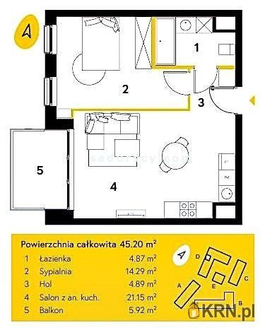 Warszawa - 45.20m2 - 