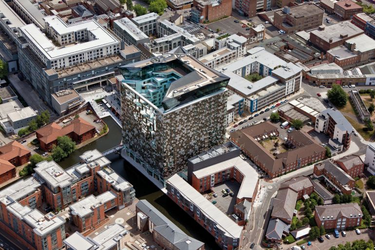 The Cube building in Birmingham