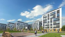 A topping-out ceremony in Business Garden Wrocław