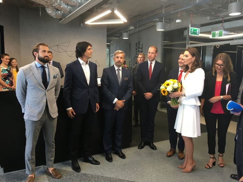  - The royal couple in Warsaw Spire