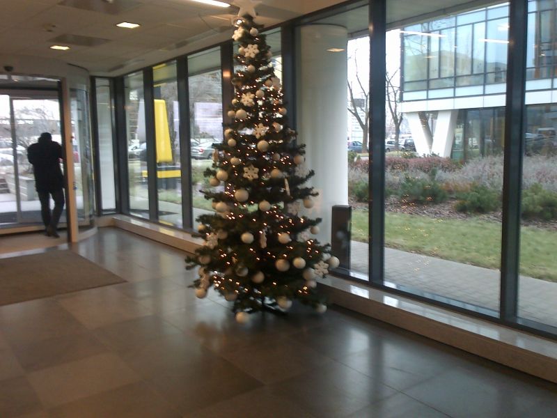  - Christmas tree in Park Postępu office in Warsaw 