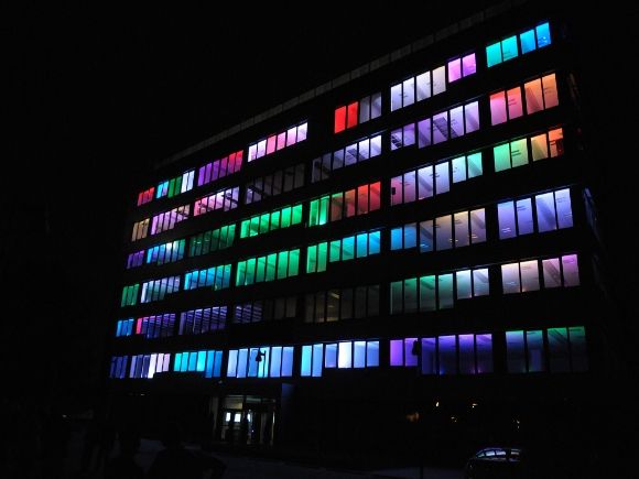  - Visualisation of the office building Goeppert-Mayer by night