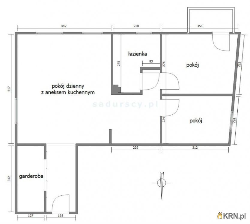 Kraków - Białoprądnicka - 59.18m2 - 