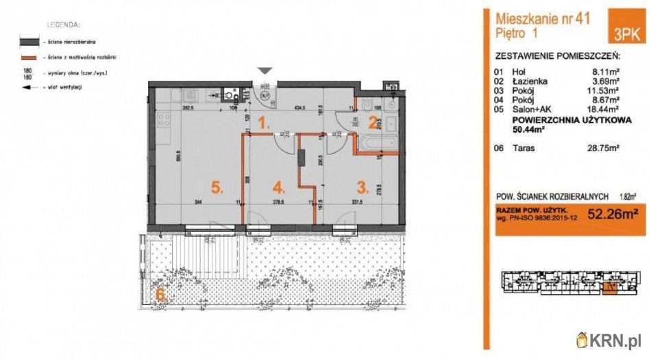 Pruszków - J. Cicheckiego - 52.26m2 - 