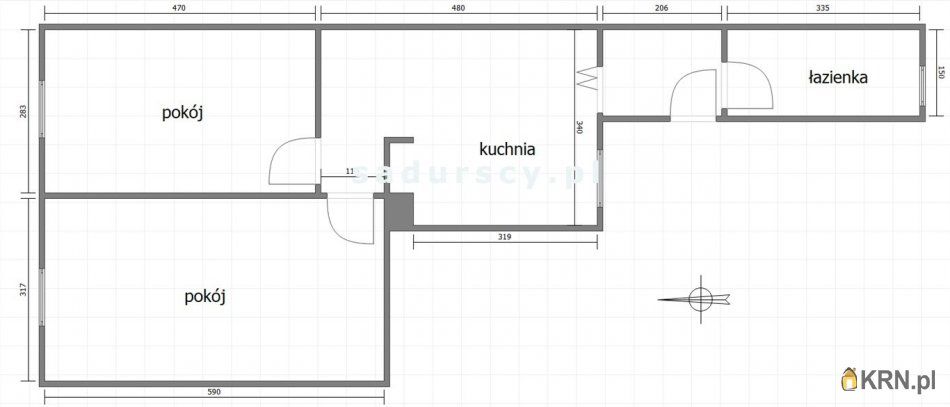 Kraków - J. Sarego - 53.37m2 - 