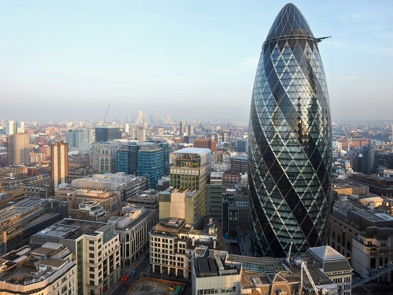 View at London and Gherkin office