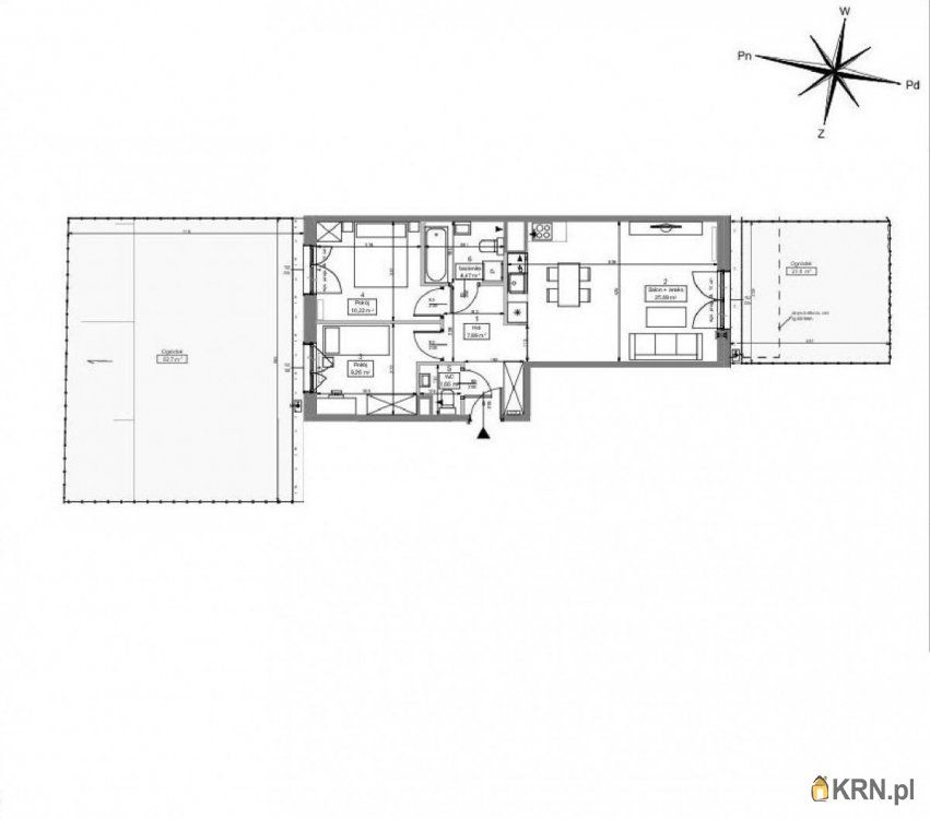 Warszawa - Budki Szczęśliwickie - 61.15m2 - 