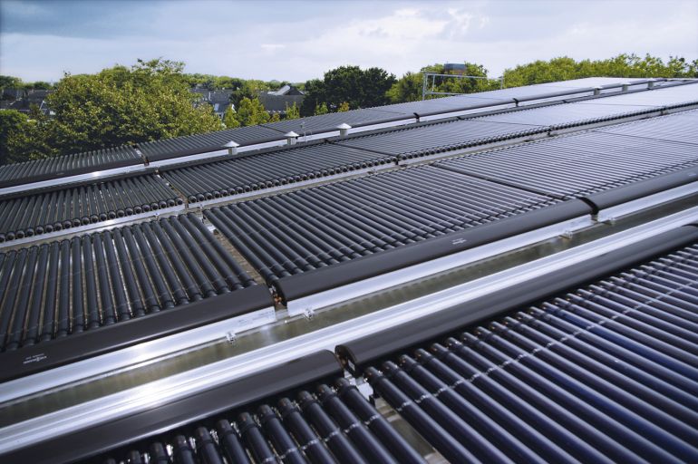 Solar collectors, foto. Viessmann