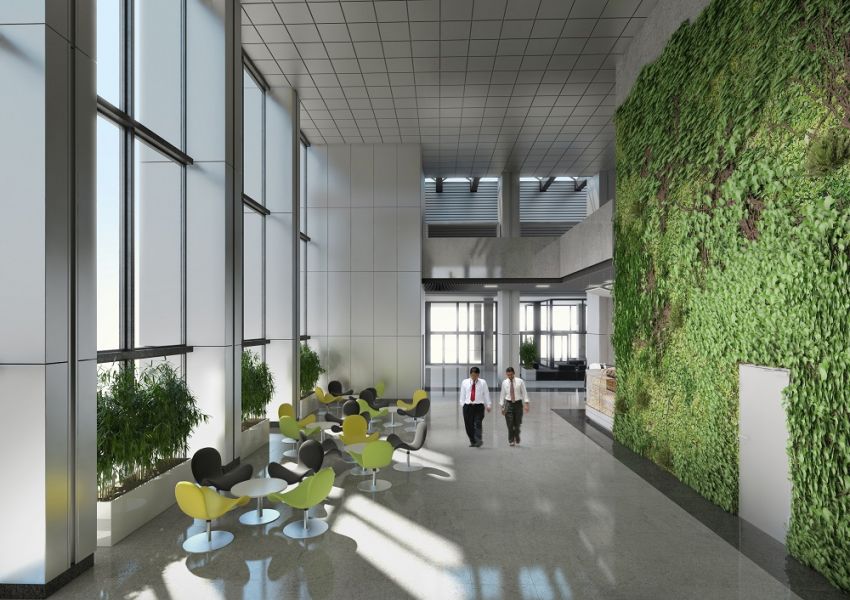  - Project of entrance zone in office