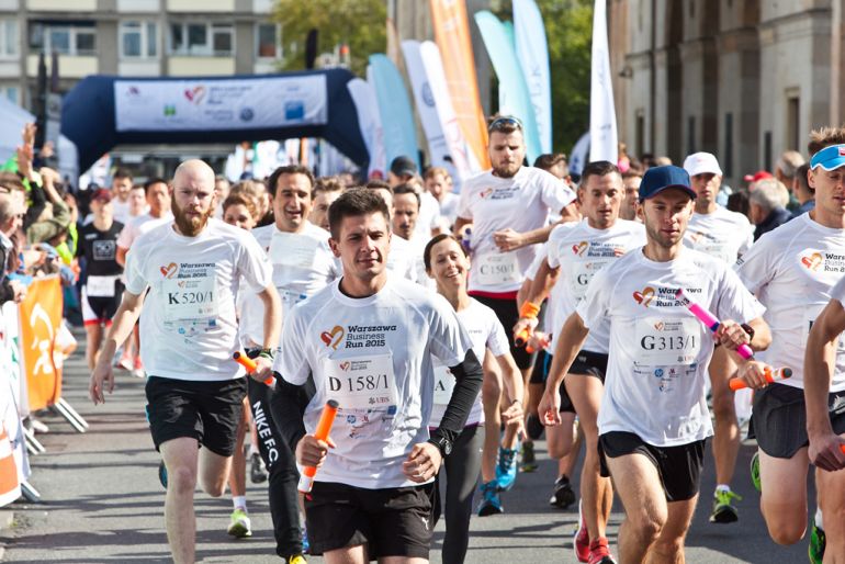 Winner of the running race is Accenture Team 1 (pic Katarzyna Cegłowska and Kuba Kiljan)