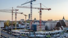 Construction works of the office block Dominikański do not cease
