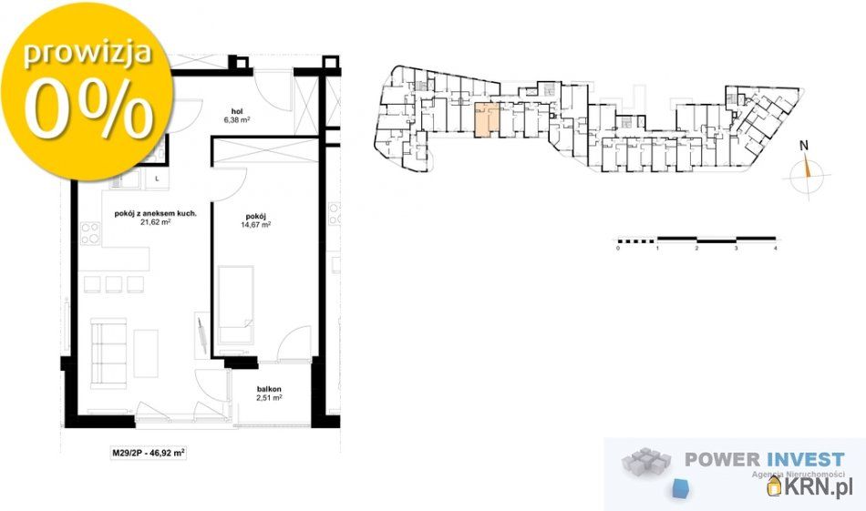 Kraków - 47.00m2 - 