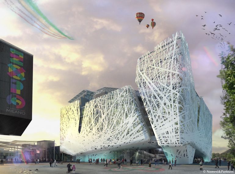 Wizualizacja bramy na EXPO 2015 w Mediolanie, fot. Scandurra Studio Architettura