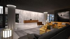 Intrygujące lobby biurowca D48