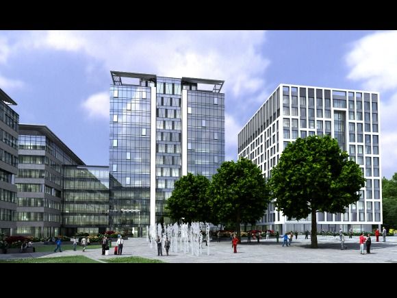  - Visualisation of the office building Olivia Four in Gdańsk