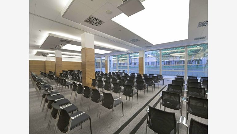 Reception hall in the Adgar Plaza Conference Centre in Warsaw.