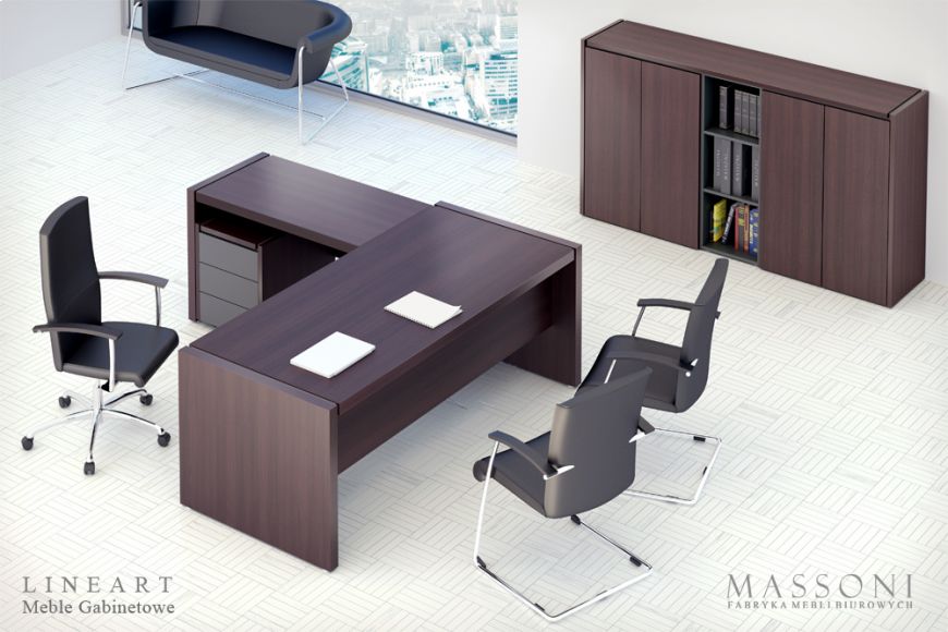  - The choice of materials for the production of office furniture is also dictated by aesthetic qualities.