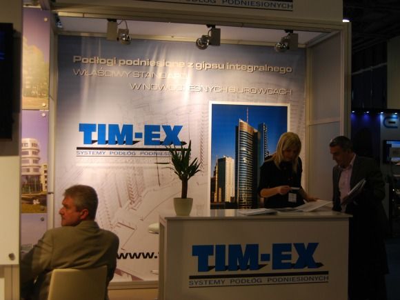  - A stand of TIM-EX company, which was a sponsor of the fair