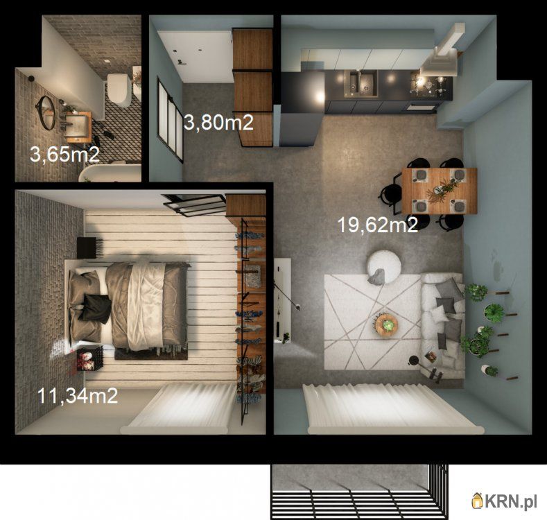 Gdynia - inż. Śmidowicza - 38.40m2 - 