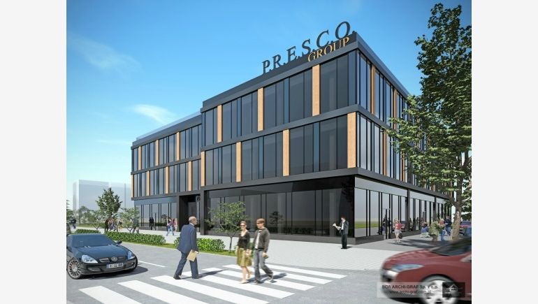 A visualisation of P.R.E.S.C.O's new seat in Piła