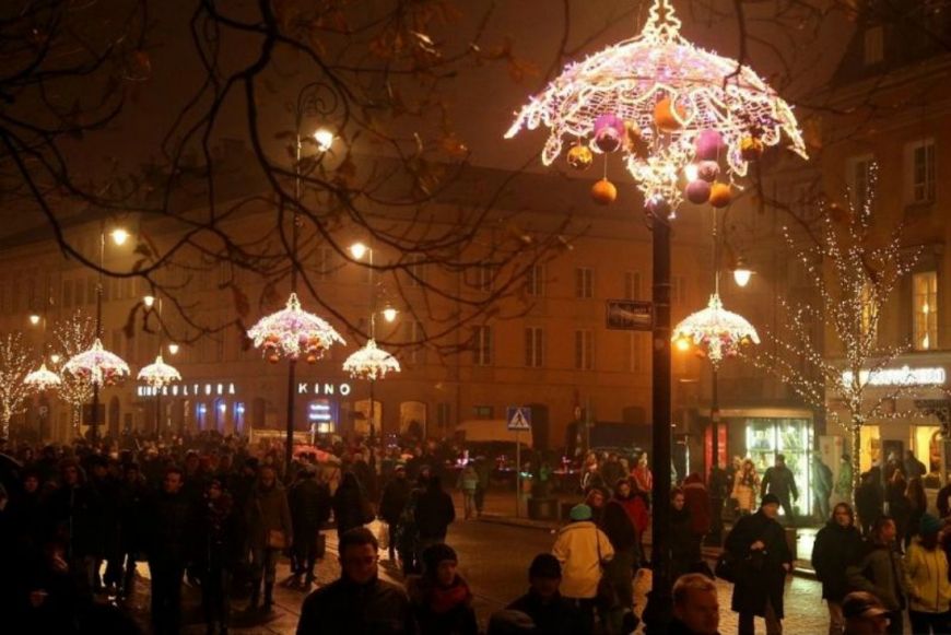  - Świąteczna iluminacja w Warszawie, fot. D. Sankowski