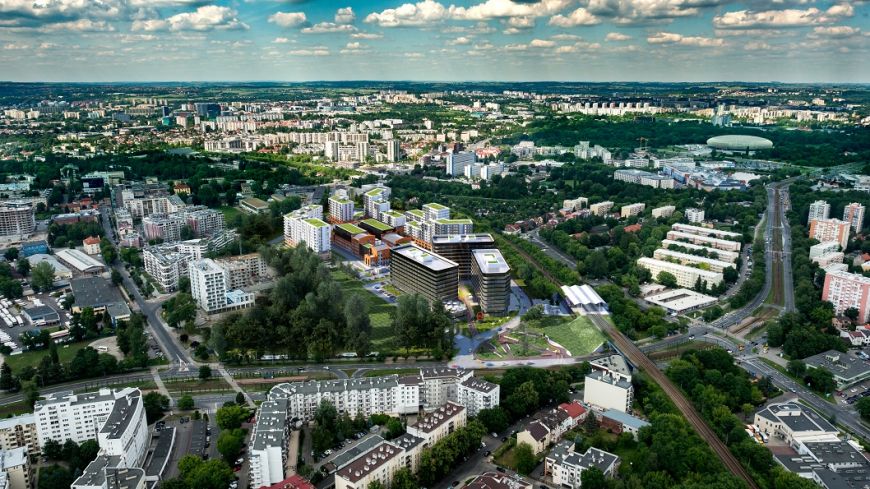  - Fabryczna Office Park: Bird's-Eye View