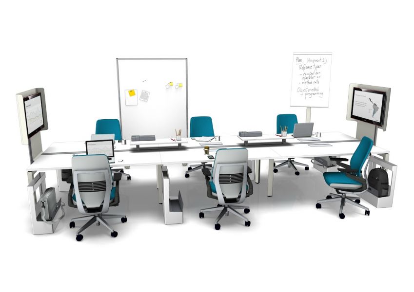  - Posts dedicated to team work, visualization Steelcase 