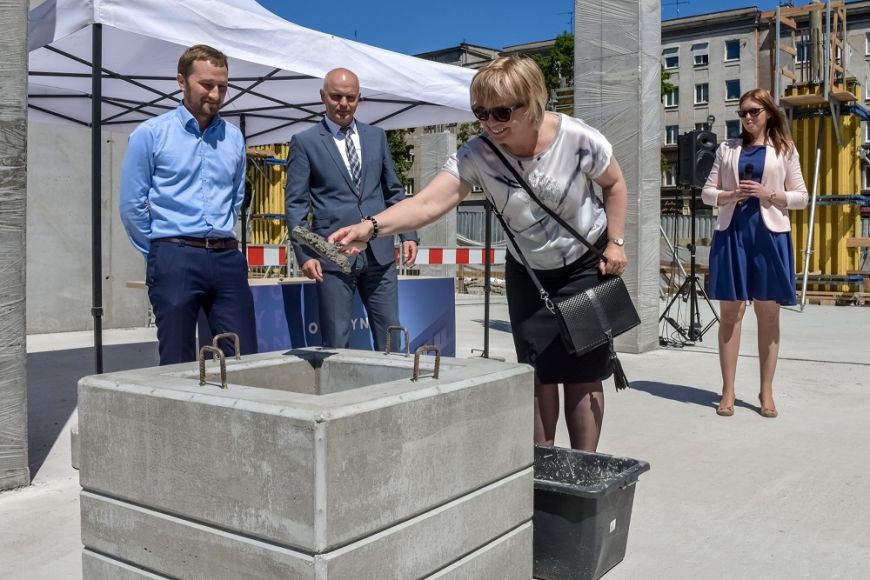  - Wmurowanie kamienia węgielnego pod biurowiec Officyna w Gdańsku