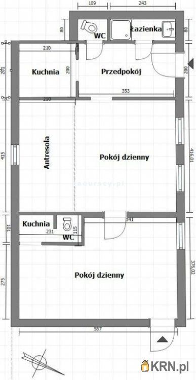 Kraków - św. Wawrzyńca - 60.25m2 - 
