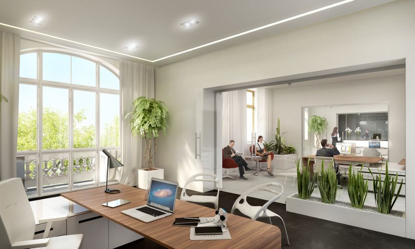  - Visualization of offices in the tenant's house