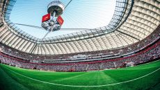 Biuro z widokiem na Warszawę i płytę ulubionego stadionu Biało-Czerwonych