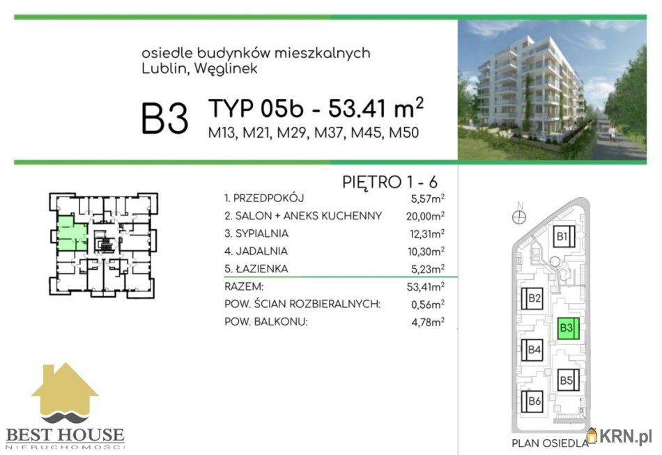 Lublin - 53.41m2 - 