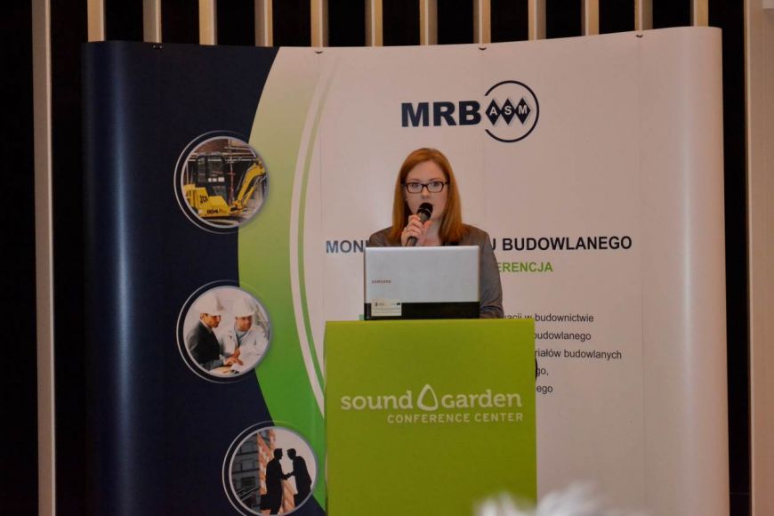  - The first conference presentation was titled “Future of Polish construction against economic situation in the country” and it was presented by Beata Tomczak (Main Market Analyst in ASM)