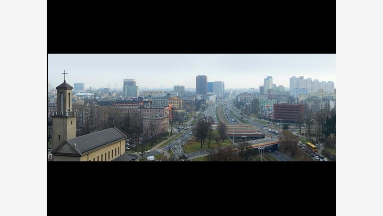 View on Łódz from recently opened FotoHUB