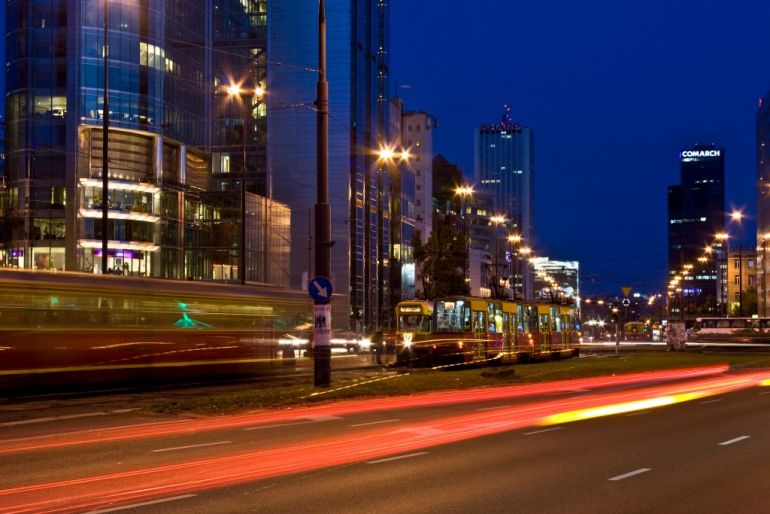 Warszawa nocą, fot. Piotr Wierzbowski, archiwum warsawtour.pl