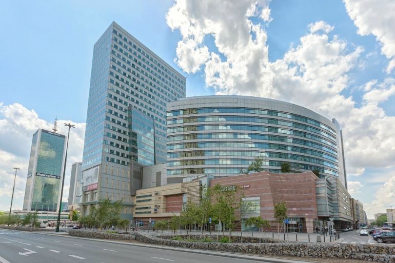 Lumen and Skylight office buildings in Złote Tarasy complex in Warsaw