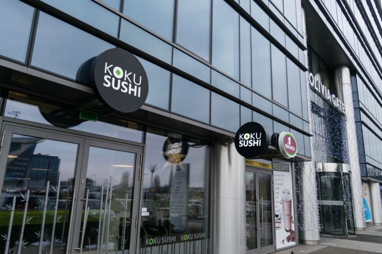 Interior of Koku Sushi in Olivia Business Centre