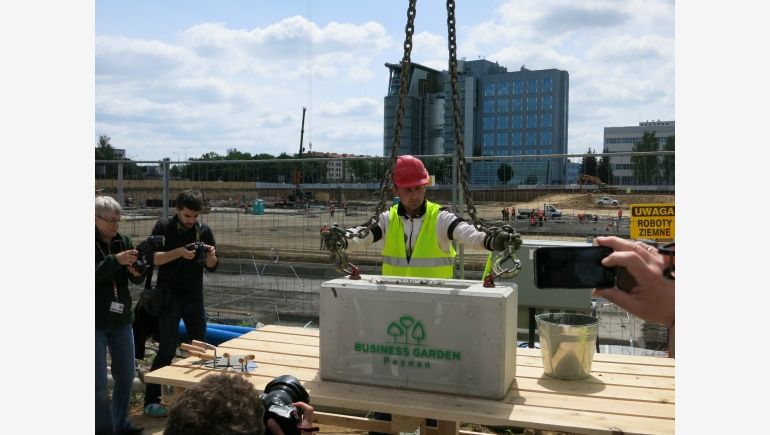 23 maja odbyło się wmurowanie kamienia pod Business Garden Poznań