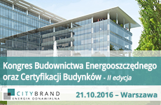 Kongres budownictwa energooszczędnego oraz certyfikacji budynków