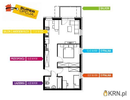 Kraków - 48.51m2 - 