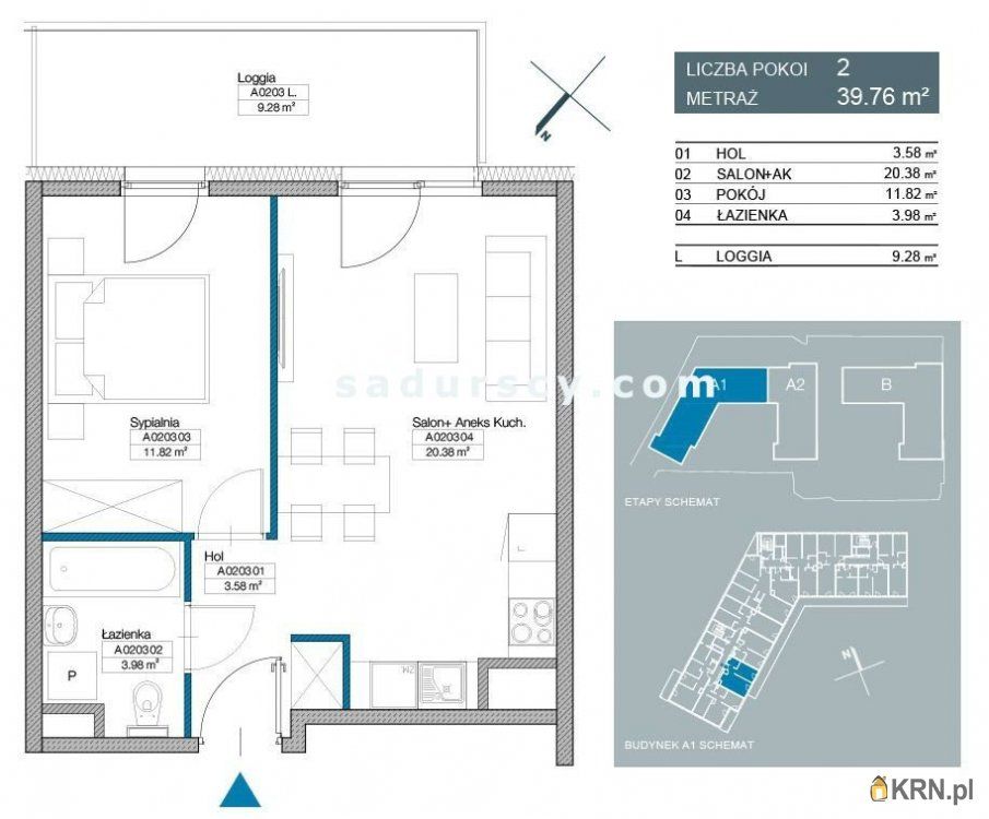 Warszawa - 39.76m2 - 