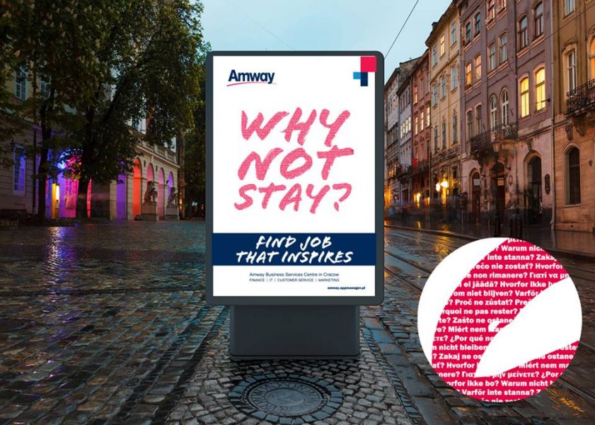  - Citylighty firmy Amway skierowane do obcokrajowców odwiedzających Kraków podczas ŚDM (fot. Linkleaders)