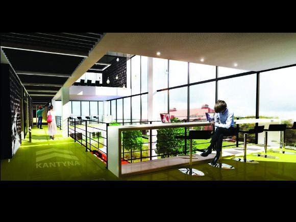  - Visualisation of the interior of the office building Future Four