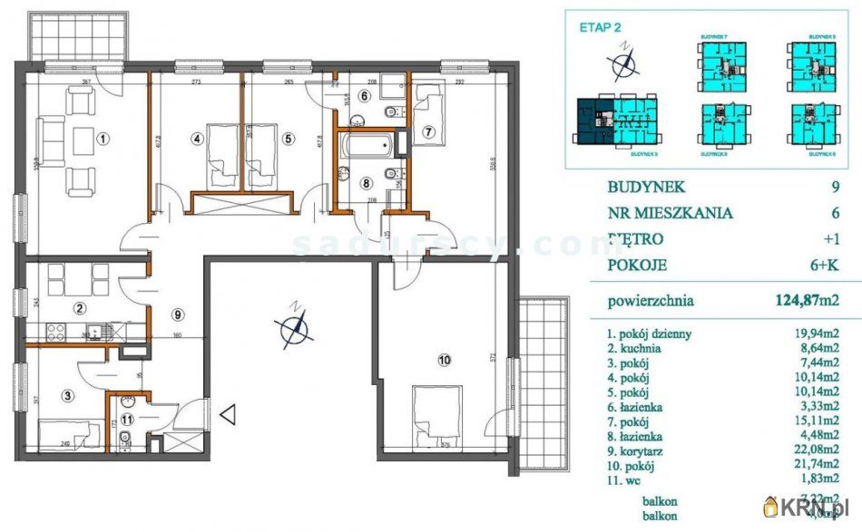Warszawa - 124.95m2 - 
