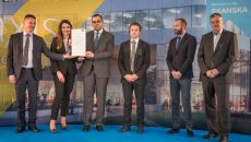 A corner stone was built into the Cracow investment of Skanska