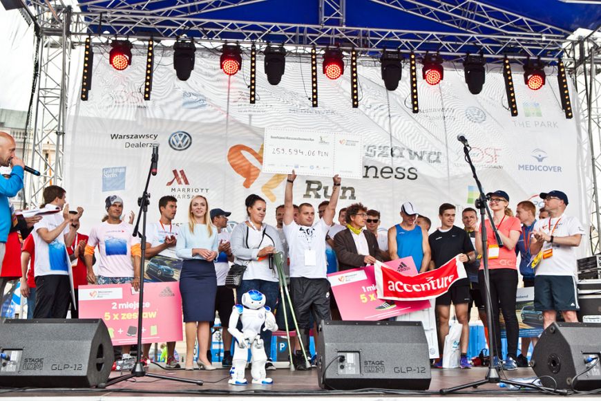  -  262 576,56 zlotys were collected in a charitable relay race (pic Katarzyna Cegłowska and Kuba Kiljan)